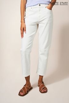 White Stuff Natural Brooke Straight Crop Jeans