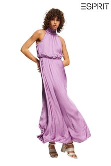 Esprit Purple Ecovero Viscose Dress