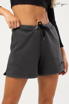 Hype. Womens Charcoal Grey High Waisted Baggy Jersey Shorts