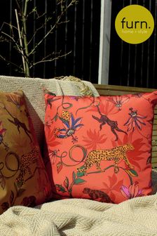 furn. Orange Wildlife 43 x 43 Outdoor Polyester Cushion