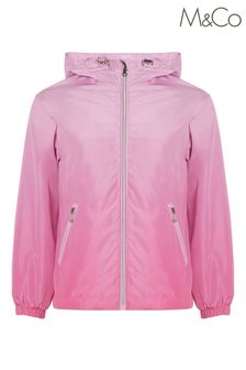 M&Co Ombré Pink Rain Jacket