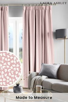 Laura Ashley Blush Pink Sycamore Made To Measure Curtains
