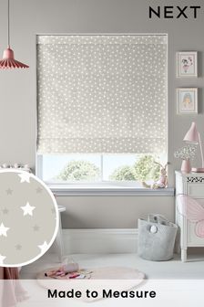 Natural Ditsy Stars Made To Measure Roman Blind