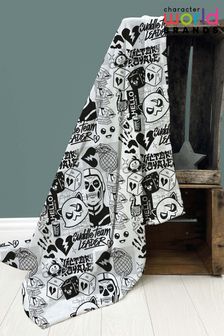 Character World Black Fortnite Fanzine Fleece Blanket