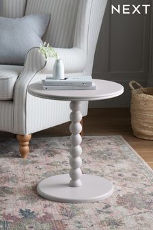 Grey Bobbin Painted Shaped Side Table (U50113) | £125
