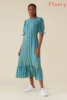 Finery Green Ruby Clover Dress (U50360) | £45