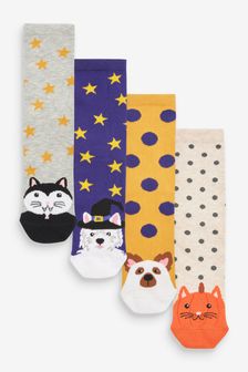 Halloween Animals Ankle Socks 4 Pack (U50476) | £10