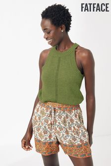 FatFace Green Florence Knitted Vest