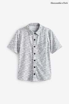 Abercrombie & Fitch Grey Short Sleeve Pocket Shirt