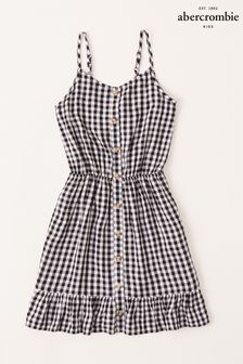 Abercrombie & Fitch Black/White Button Front Dress