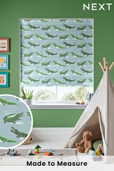 River Blue Crocs Made To Measure Roman Blind