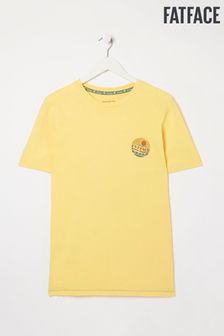 FatFace Yellow Beach Supplies Graphic T-Shirt