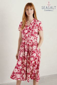 Seasalt Womens Red Cornwa Dress (U52192) | £70