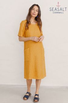 Seasalt Yellow Linen Dress