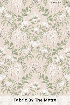 Laura Ashley Blush Pink Parterre Fabric By The Metre (U52385) | £15