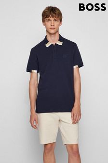 BOSS Blue PeDetail Polo Shirt