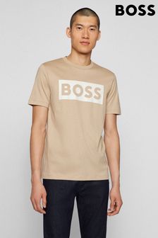 BOSS Mens Natural Tiburt T-Shirt