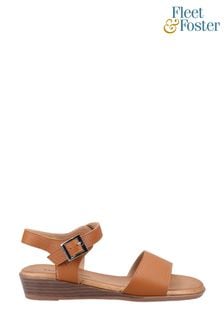 Fleet & Foster Tan Brown Lisbon Summer Sandals (U53313) | £38