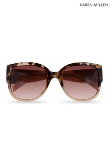Karen Millen Dark Tortoiseshell Brown KM5050 Sunglasses