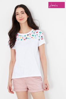 Joules Animal Carley Embellished Classic Crew T-Shirt