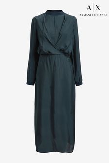 Armani Exchange Sheer Midi Dress