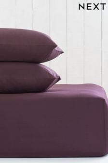 Blackberry Purple Cotton Rich Extra Deep Fitted Sheet