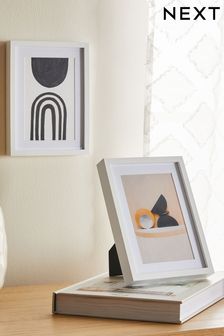 Set of 2 White Parker Picture Frames