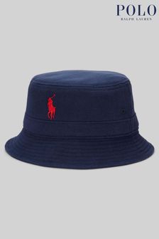 Polo Ralph Lauren Navy Loft Logo Fleece Bucket Hat (U56508) | £79