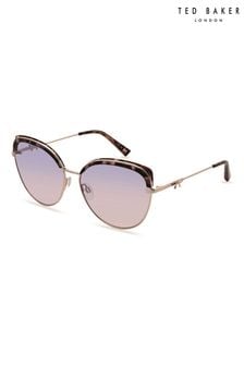 oversized metal cat eye sunglasses coach