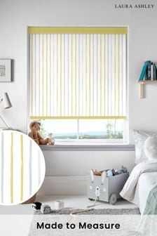 Yellow Painterly Stripe Made To Measure Roller Blind