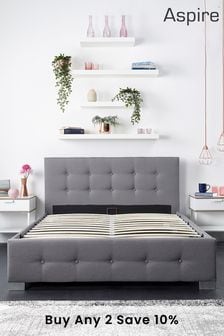 Aspire Furniture Grey End Lift Ottoman Bed (U61137) | £300 - £455