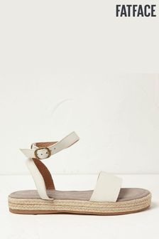 FatFace White Tilly Espadrille Sandals