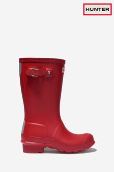 Hunter Unisex Original Wellington Boots in Red