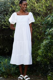 Baukjen Womens White Evangeline Dress