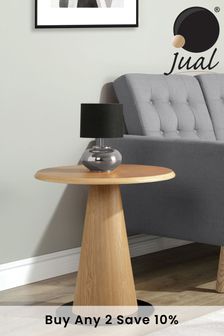 Jual Siena Oak Black Lamp Table