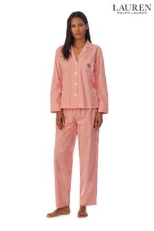 Lauren Ralph Lauren Orange Sustainable Cotton Pyjama Set