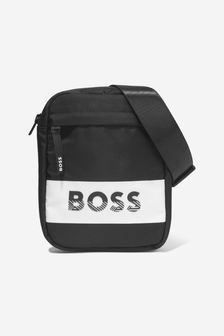 Boss Kidswear Boys Logo Pouch Bag in Black