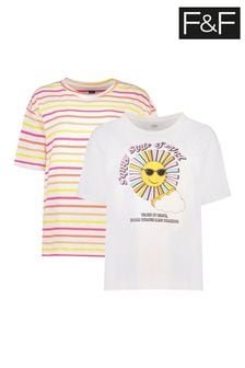 F&F Yellow Resort T-Shirt