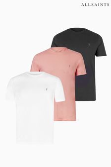 AllSaints Natural Tonic Short Sleeve Crew T-Shirts 3 Pk