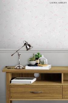 Sugared Grey Eva Floral Wallpaper
