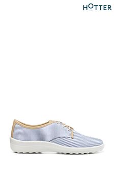 Hotter Blue Blend Lace-Up Full Covered Shoes