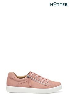 Hotter Chase II Lace-Up/Zip Deck Pink Shoes