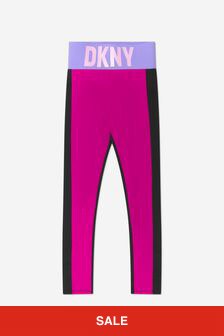 DKNY Girls Sporty Logo Leggings