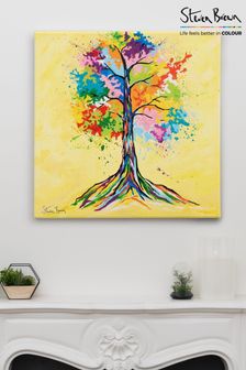 Steven Brown Art Yellow Tree of Life Canvas Print