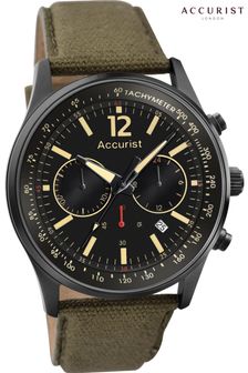 Accurist Mens Green Chronograph Watch