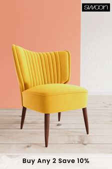 Swoon Duke Chair Easy Velvet - Turmeric Yellow