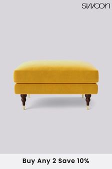 Swoon Charlbury Ottoman Easy Velvet - Turmeric Yellow (U70058) | £380