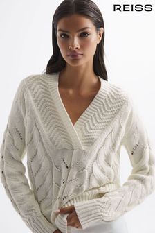 Jumpers White Cable Knitwear 