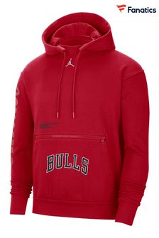 Nike Red Fanatics Chicago Bulls Jordan Statement Courtside Hoodie (U70585) | £70