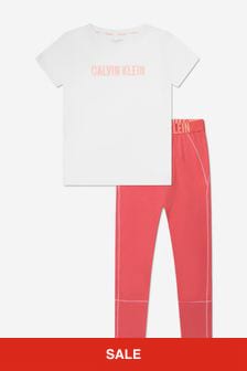 Calvin Klein Underwear Girls Pyjama Set in Pink